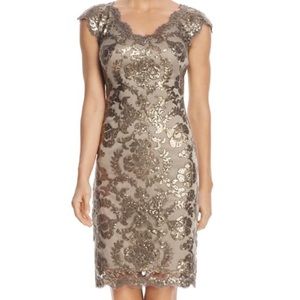 NWOT Tadashi Shoji lace sequined cocktail dress